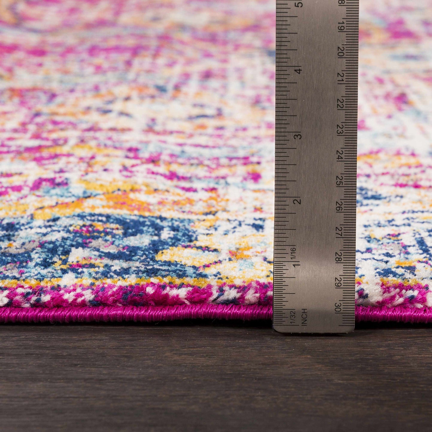 Burgundy Area Rug - Colorful Living Room  Bedroom Décor