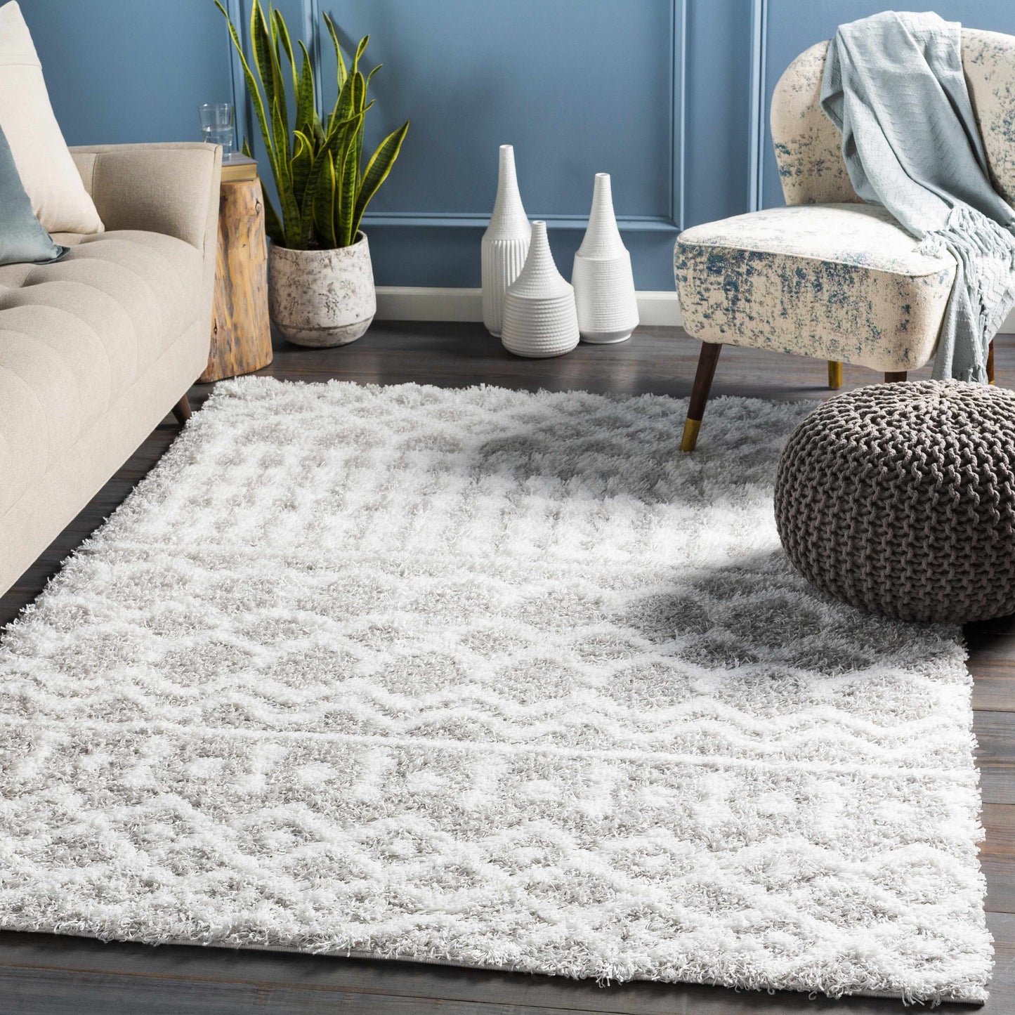 Vernonburg Shag Area Rug - Soft Cozy Modern Living Room Decor