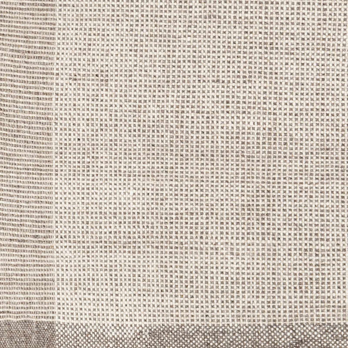 Beige Grid Wool Area Rug - Cozy Stylish Home Décor