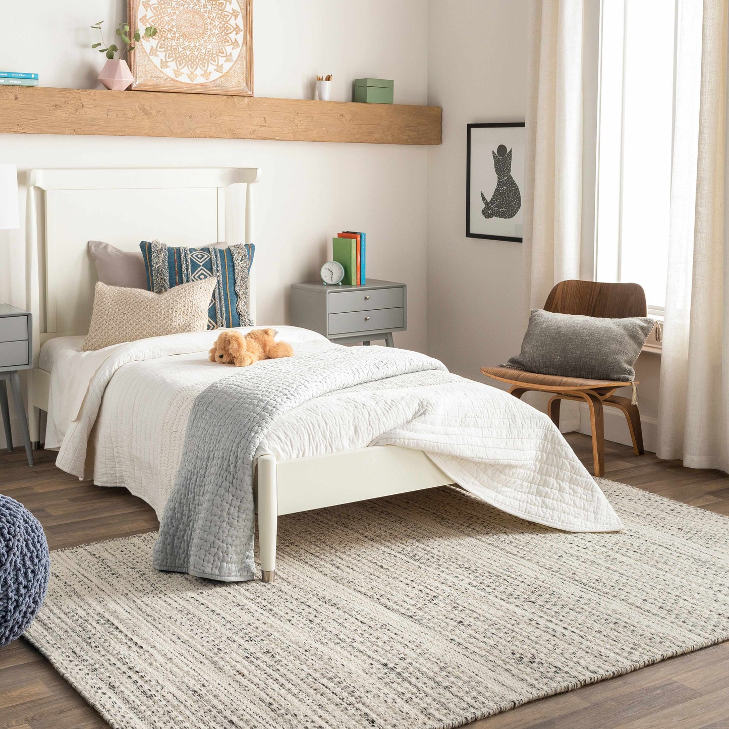 Williford Wool Area Rug - Soft Durable Stylish Home Decor