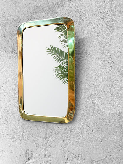 Gold framed mirror