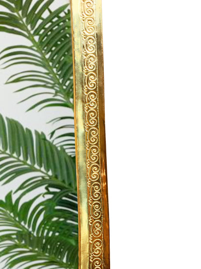 brass arch mirror