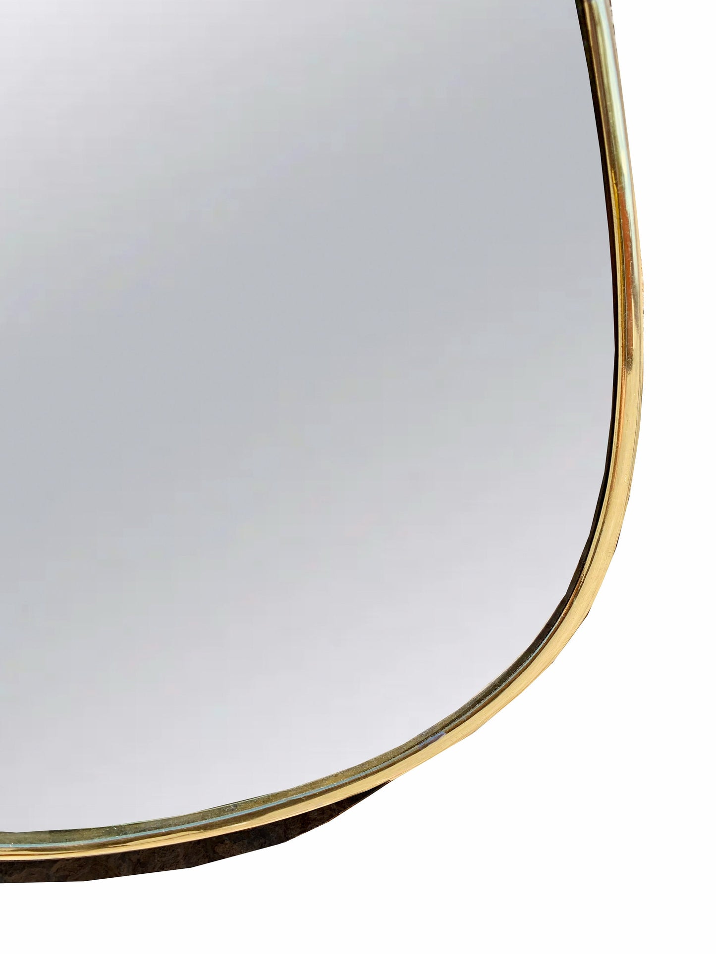 Asymmetrical Wall Mirror - Handmade Brass Frame Mirror