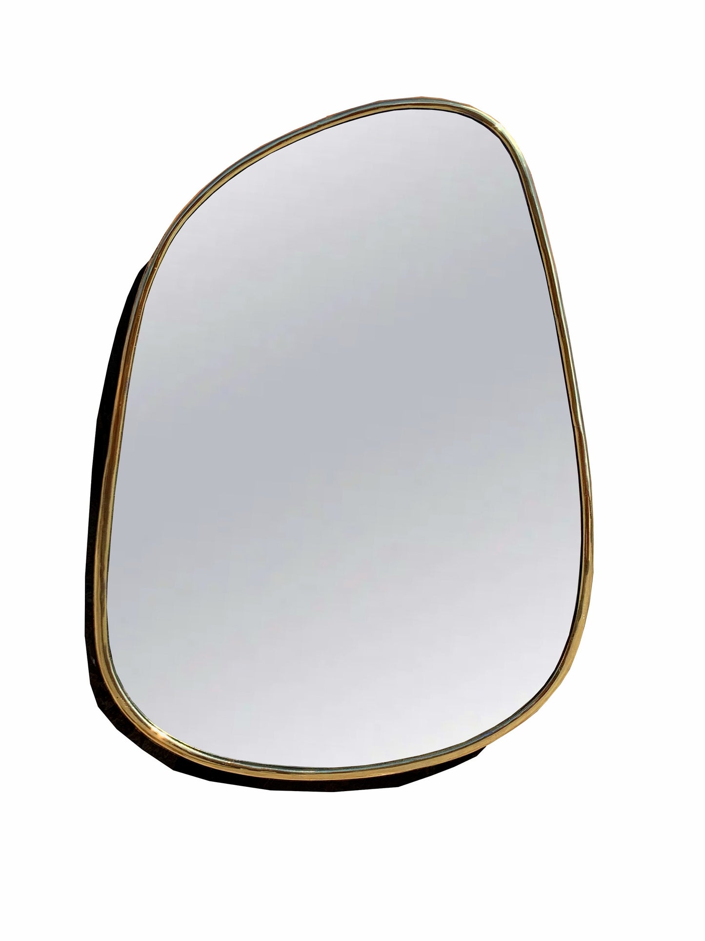 Asymmetrical Wall Mirror - Handmade Brass Frame Mirror