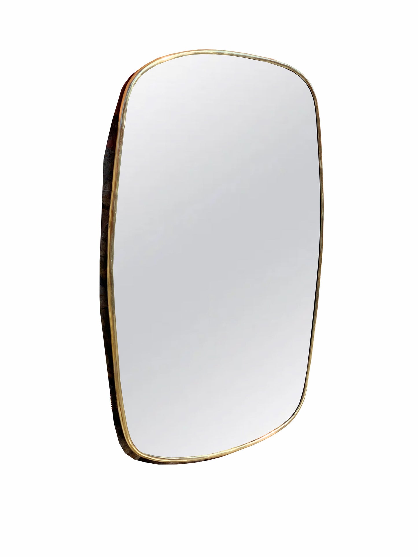 Oblong Brass Mirror - Modern Aesthetic Mirror