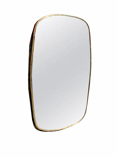 Oblong Brass Mirror - Modern Aesthetic Mirror