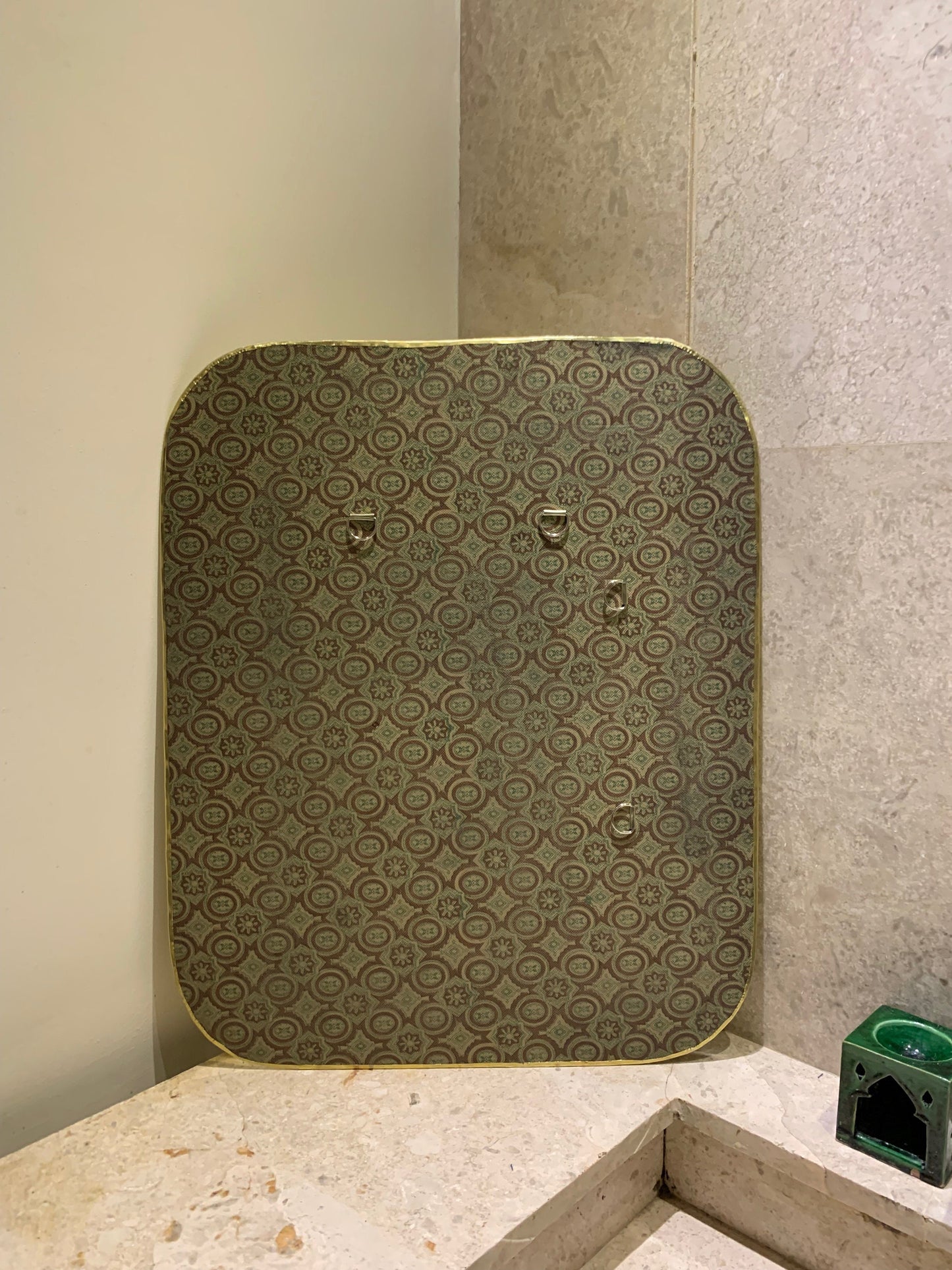 Miroir rectangulaire doré – Miroir de salle de bain fait main