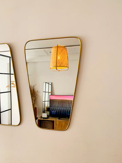 Gold Wall Brass Mirror - Triangle Mirror