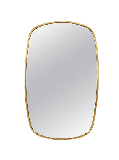 Oblong Brass Mirror - Modern Aesthetic Mirror