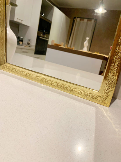 Gold Frame Mirror - Moroccan Brass Arch