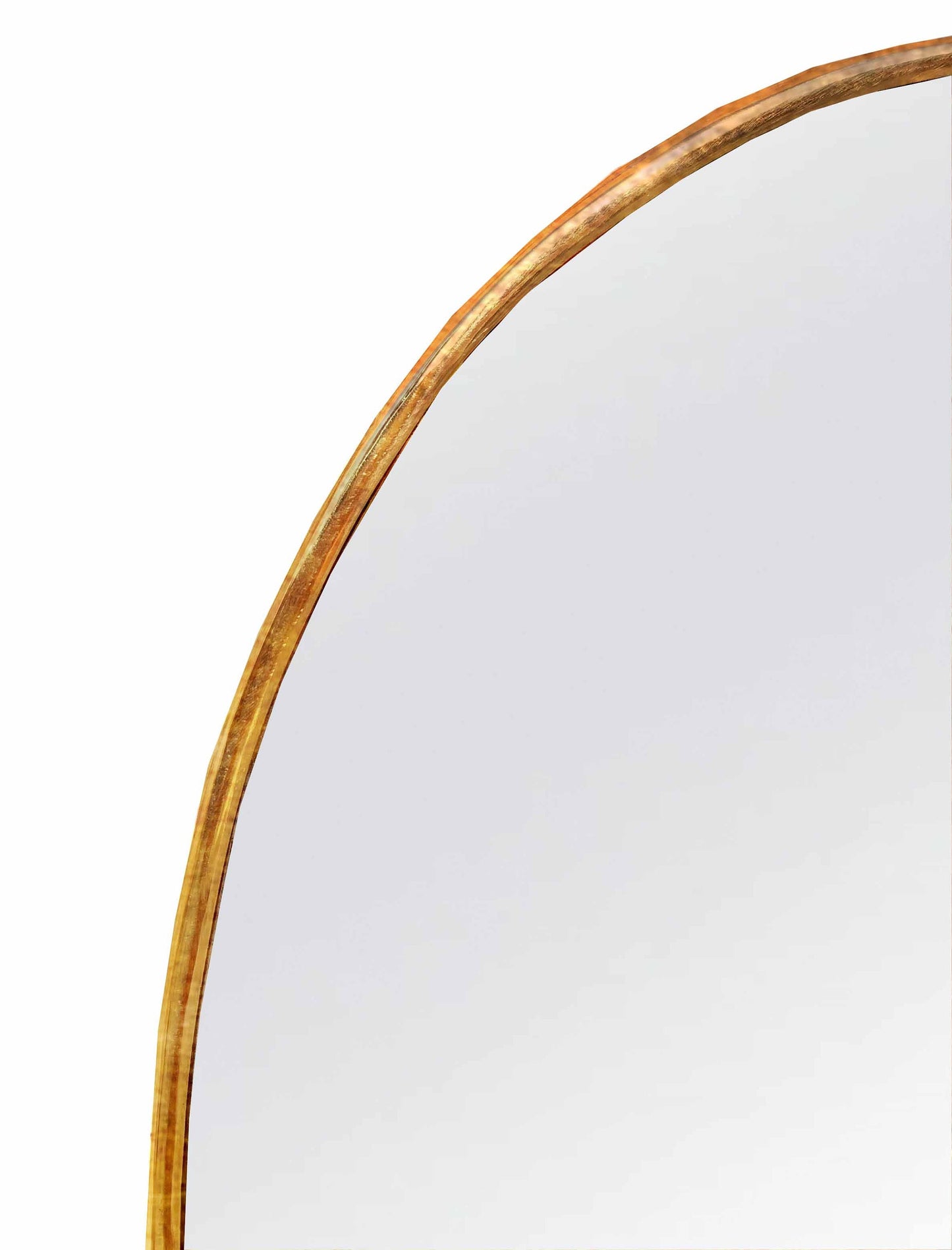 Oval Antiqued Brass Mirror - Unlacquered Brass Mirror