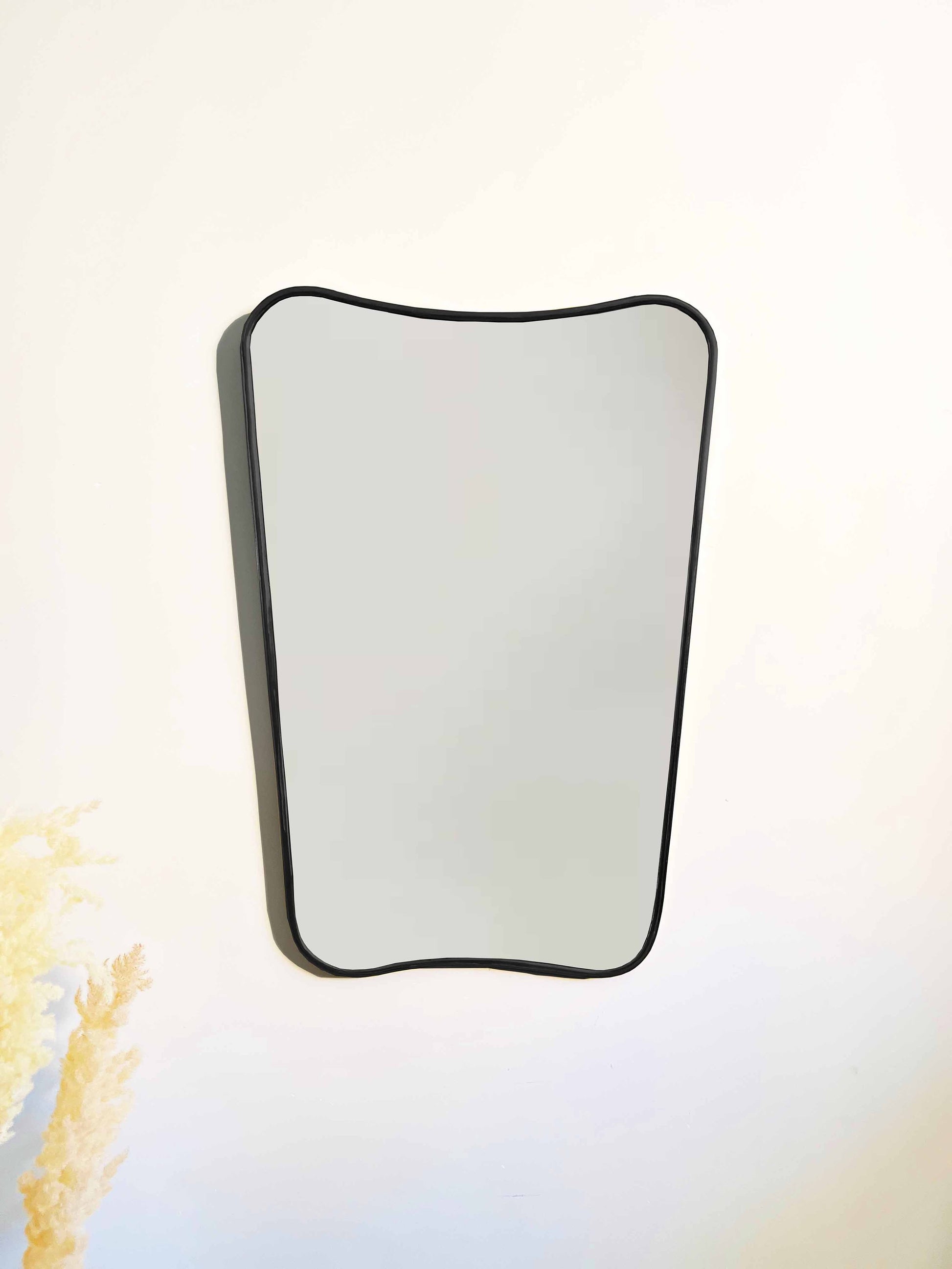 black frame mirror, Butterfly Irregular Mirror, Gold Brass Mirror, Bathroom Mirror, Hall Mirror, Aesthetic Luxurious Wall Mirror