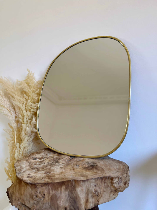 Antique Brass Mirror