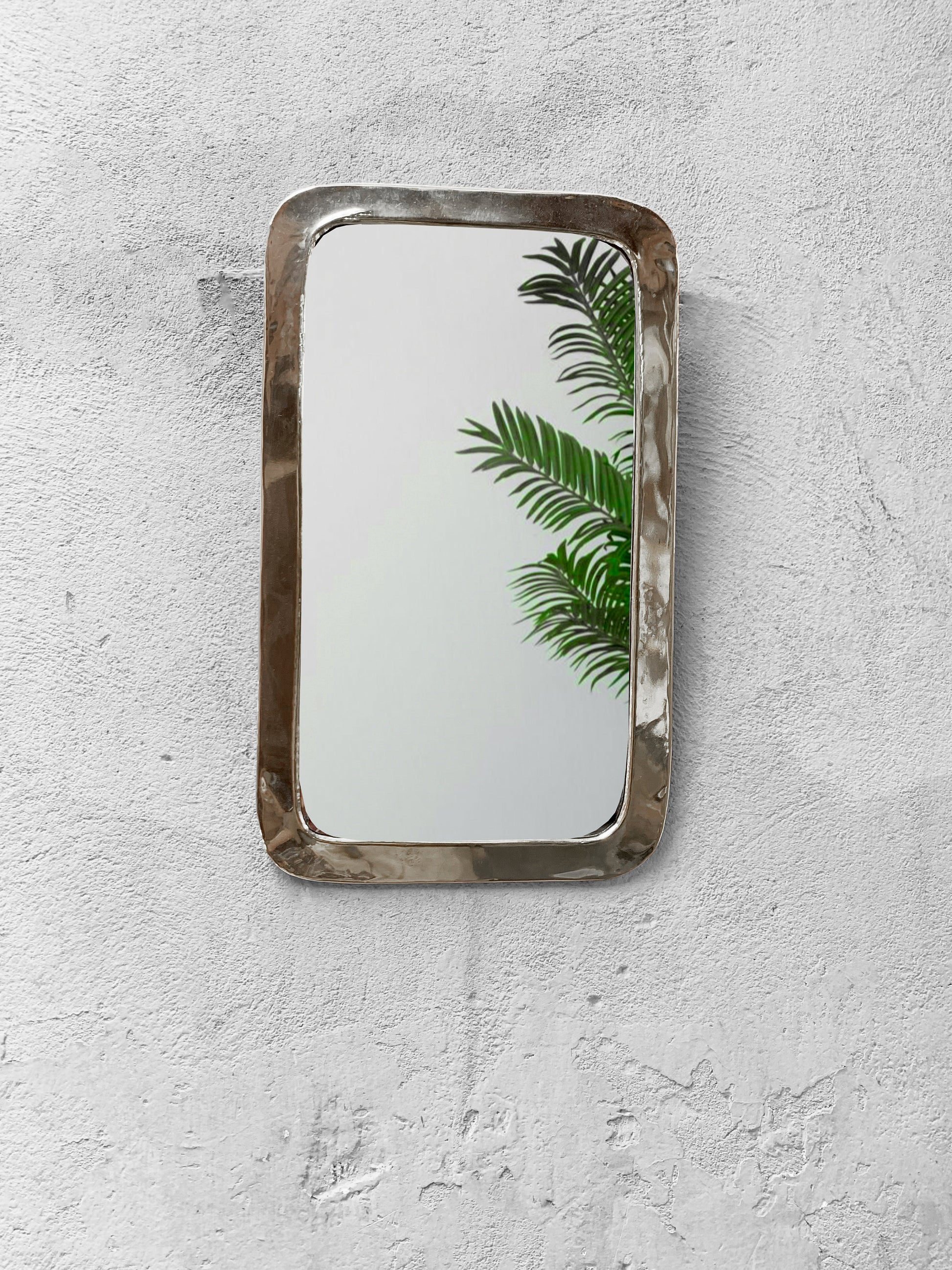 Brass wall mirror