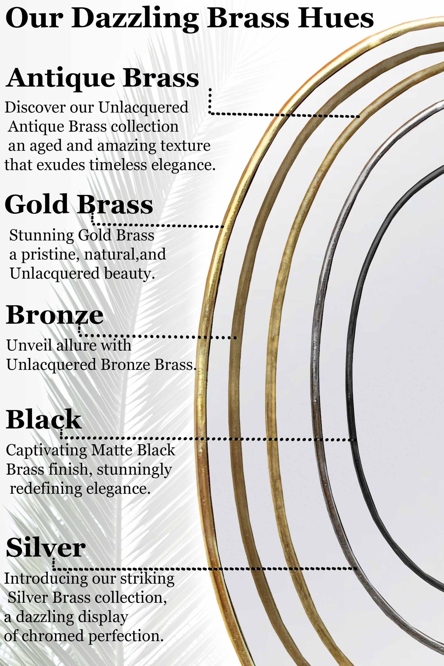 Gold Round Wall Mirror - Handmade Brass Bathroom Mirror